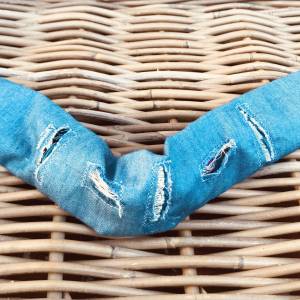 DENIM - DISTRESSED COLLAR TUBE